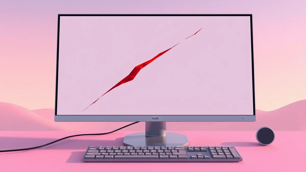 Illustration: A blank computer monitor displays a simplified interface with a highlighted content block ready for editing.